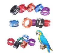 Anelli di identificazione degli uccelli bande gambe pappagalli bande gambe leggere colori casuali distinguendo gli uccelli per le colombe Open_50pcs 4mm