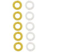 Anelli di Massaggio a Molla Spring Esercitatore in Metallo per Rafforzare la Prehensione Terapia Manuale Esercizio Articolare e Supporto alla Circolazione Portatile Leggero Ufficio o Confezione