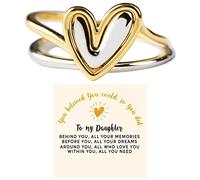 Anelli Di Metallo per Artigianato Per figlia Self Love Ring Anello di mentale Anello d' Best Friend Ring Regalo per qualcuno che ha perso una mamma Anello Di Pallavolo (2-Pink, One Size)