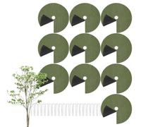 Anelli di pacciamatura per alberi da giardino per pacciamatura ad anello con chiodi a terra
