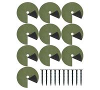 Anelli Di Pacciame Alberi, Copertura Anello Di Pacciame Per Piante Con Chiodi Da Terra, Barriera Di Copertura Per Radici Delle Piante, Per Paesaggio Cortile Esterno Prato Aiuola Recinto Cortile Poster