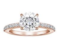 Anelli Di per Il Sesso E gioielli anello Bellissimi anelli creativi con zirconi a fiammifero Anello Del per Il Sesso Di Coppia (Rose Gold, M)