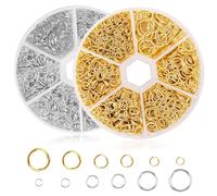 Anelli di piegatura per la creazione di gioielli, 2020, anelli di piegatura aperti, anelli per saltare in oro, argento, metallo, per fai da te