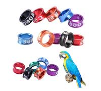 Anelli di pollame anelli per uccelli anelli gambe durevoli anelli numeri casuali per le colombe identificazione degli uccelli Closed_50pcs 4.5mm