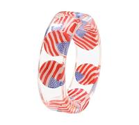 Anelli Di Potere Carino Anelli Resina Estate Acrilico Set Colorato Rings Anelli Anelli Del Capezzolo Di Natale (A #2, One Size)