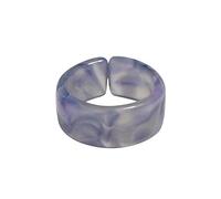 Anelli Di Prepotenza Anello colorato acrilico Anello semplice arcobaleno Anelli Ragazza Anello grosso Donna Nuvole Anelli stile Anelli Anelli Anello Di Gatto Miracoloso (A, One Size)