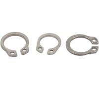 Anelli di ritenuta esterni Anelli elastici for albero esterno tipo C in acciaio inossidabile 304 65mn, diverse misure, multicolore(304 Stainless Steel,M24 10pcs)