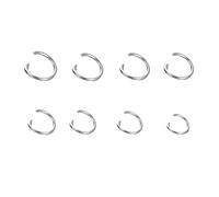 Anelli di salto 100-200Pcs/Lot Stainless Steel Open Jump Rings Split Connectors for DIY Jewelry Making Accessories(Open Ringx200pcs,8mm x 1.0mm)