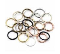 Anelli di salto 30-200pcs/lot Metal DIY Jewelry Findings Jump Rings Split Connectors for Diy Making Accessories(Color 9,7mm 200pcs)