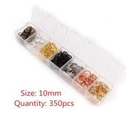 Anelli di salto One Set Box 3 4 5 6 7 8 10mm Colors Open Jump Rings Split Link Loop for DIY Jewelry Making Findings Connector(Mixed 10mm 350pcs)