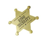 Anelli di Sicurezza Badge Portatore di Nozze Stella Esagonale Stella Decorazioni Accessori per Bambini Esagonale Stella Di Sicurezza Pin Accessori Regalo, Misura unica, come descritto