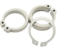 Anelli di sicurezza esterni, anelli elastici 50 pezzi con clip a C in acciaio inossidabile 304 for assi, alberi e altre parti mobili(22mm)