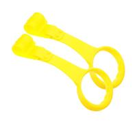 Anelli di Sollevamento per Lettino Bimbo, 1 Paio, Gialli | PP Plastico, Presa Comoda e Bordi Arrotondati, per Culla e Nursery, Sostegno per Primi Esercizi