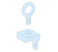 Anelli di sollevamento Schneider Prisma P in acciaio 4 pezzi LVS08700