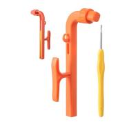 Anelli di tensione all'uncinetto - Aiutante ergonomico in ABS 6,6x2,5 pollici | Tendifilo per Uncinetto con Uncinetto, per Donne, Principianti, Amanti 'Artigianato | Progetto artistico, attività f