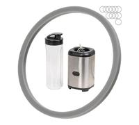 Anelli di tenuta di ricambio, 12 pezzi, in silicone, in grigio, compatibili con WMF Kult X Mix & Go Mini Smoothie Maker, per frullatore e coperchio