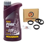 Anelli Di Tenuta Gabel + 1L Di Olio Per Yamaha FZR 600 TDR 125 XJ 600 XV