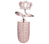 Anelli Di Torta Anello Intarsiato Anello Gioielli Anello Anello Fidanzamento Moda Donna Personalità Anelli da donna Suonare Il Campanello Video 3 (Colour, One Size)