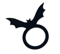 Anelli di tovagliolo del ragno - Design della zucca stile gotico | Porta tovaglioli di carta di Halloween in acrilico nero, dispenser decorativo per tovaglioli, complemento per stoviglie a tema