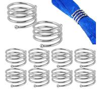 Anelli di tovagliolo in tessuto, anelli di tovagliolo di nozze, Anelli di tovagliolo di Natale, 10 Pack Elegante titolare tessuto per la cena di Pasqua riunioni di famiglia Banchetti di maria