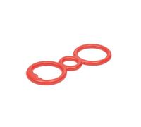 Anelli di trazione in gomma per cani, 23,5 x 10 cm, colore: Rosso