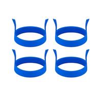Anelli di uova - 4x stampo di frittata rotonda - stampi di uova di silicone per piastra | Strumento di cottura della cucina | Pancake Shaper per Muffins Breakfast Sandwich