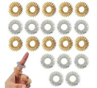 Anelli digitopressione dita 20 pezzi anelli massaggianti agopressione dita stimolazione riflessologia sollievo dolore mani relax portatile ufficio casa