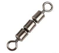 Anelli divisi a tre vie, connettori per esche da pesca in acciaio inossidabile per acqua salata e acqua dolce, ad alta resistenza da 30 mm a 13 mm, confezione da 20 (12#)