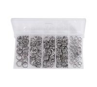 Anelli divisi inox,robusti e duraturi connettori pesca doppi in acciaio for pescatori fiume mare diverse catture