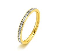 Anelli Donna Eleganti, Anello Pietra Acciaio Inossidabile Taglia 20 2mm Pieno di Stelle Personalized Regalo per Fidanzata Birthday Gioielli
