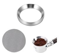 Anelli Dosatori per Caffè,Imbuto Dosatore per Caffè Espresso da 51 mm e schermo a disco da 51 mm, anello dosatore magnetico per caffè in acciaio inossidabile,Riutilizzabile Filtro per Caffè Espress