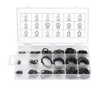 Garosa 300pcs Anello Elastico 2-32mm E-Clip Snap Circlip 18 Diverse Dimensioni Kit Anello Elastico Anello di Ritenzione Esterno Set di Assortimento Rondella a Clip Rondella con Fibbia Divisa