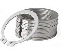 Anelli elastici a C, Anelli di sicurezza esterni, anelli elastici di tipo C, acciaio inossidabile 304 M10-M30 for alberi scanalati, perni, prigionieri, opzioni di confezioni multiple(M25 (10pcs))
