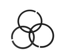 Anelli elastici Anello di sicurezza piatto Clip for anello elastico C-Clip | Cuscinetti volventi in acciaio al manganese nero 50(M240-2pcs)
