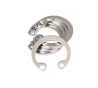 Anelli elastici C-Clip 10/25/50 pezzi M8 a M30 304 acciaio inossidabile nero cuscinetto foro tipo C interno anello elastico di sicurezza clip di fissaggio anello elastico(Stainless Steel,M14 25pcs)