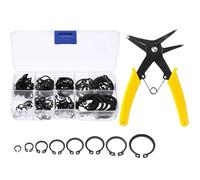Anelli Elastici, C Clips, Anelli di Sicurezza, anelli Seeger Interni, Circlip, con Pinze per anelli Elastici, Pinze per anelli di Sicurezza, Snap Ring Pliers, pinze ad Anello di Fissaggio, 161 Pezzi