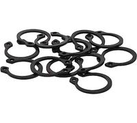 Anelli elastici di sicurezza esterni da 50 pezzi 20-22mm, anello di apertura a scatto con clip a C in acciaio legato da 65Mn for alberi