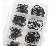 Anelli elastici in filo tondo M4 - M16 Mix for alberi, anelli elastici di sicurezza in acciaio al manganese 65, M5, M6, M7, M8, M9, 300 pezzi