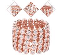 Anelli Elastici Per Donna Anello Regolabile Strass Gioielli Di Moda