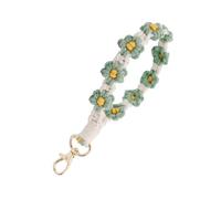 Anelli Estetici Stili Unici Portachiavi Intrecciato Auto O Borsa Ciondolo Leggero Titolare Per Le Donne Ragazze Donne Ciondolo Borsa, Verde, One Size