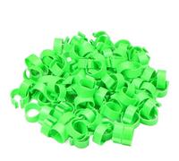 Anelli for zampe di pollo, chiusura a cricchetto in plastica regolabile, for pollame, strumento digitale for mangimi for anatre, piccioni e oche, 25/100(Pigeon Green 100pcs)