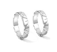 Anelli Gioielli Anello Argento Sterling 925 Argento Sterling Crepa Regolabile Moda per Coppia Unisex Sorella Nuovo Anno, Réglable, Argento Sterling S925, Nessuna pietra preziosa