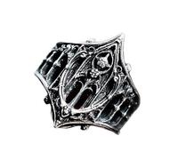 Anelli gotici vintage medievali castelli design elegante gioielli per donne uomini unisex regalo Kirsite robusto comfort fit gotico lei