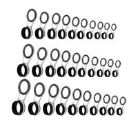 Anelli guida per canna da pesca in ceramica 30/20/10 pezzi Facile da installare Accessori da pesca Anelli guida per canna da pesca Anelli di guida per canna da pesca in ceramica ad alta resistenza