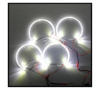 Anelli halo LED Per BMW E38 E36 E39 E46 4 Pz Angel Eyes Eye Light LED Proiettore Ad Anello SMD Auto DRL Halo Anellis halos per fari anteriori(White)