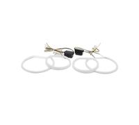 Anelli halo LED Per BMW Per X5 E53 Facelift 2004-2006 Luminoso SMD Cotone Luce Switchback LED Angelo Occhio Anello DRL Kit Accessori Luci diurne occhio d'angelo(White and yellow)