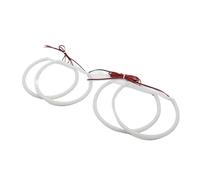 Anelli halo LED Per BMW Per X5 E53 Facelift 2004-2006 Luminoso SMD Cotone Luce Switchback LED Angelo Occhio Anello DRL Kit Accessori Luci diurne occhio d'angelo(White)