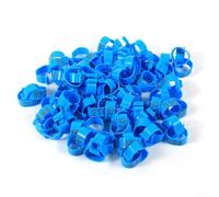 Anelli identificativi in plastica per zampe pollo, Anelli for cosce di pollame in plastica multicolore 16mm 001-100 for polli anatre oche(Blue)