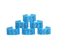 Anelli identificativi in plastica per zampe pollo, Anelli for cosce di pollo digitali 100 pezzi 2,0 cm pollame con fibbia aperta in plastica multicolore(Blue)