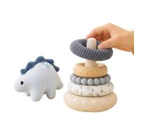 Anelli Impilabili per Bambini Morbido peluche sensoriale educativo per lo | Anelli Sensoriali con Animali per sala giochi asilo nido materna aula soggiorno viaggio interni esterni